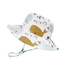 Baby Sun Hat UPF 50 with Wide Brim-Adjustable Baby Boy Bucket Hats Cute Todd...