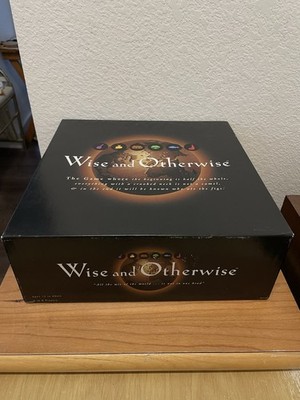 Wise and Otherwise Board Game (1997) Trivia Word Family Puns Sayings CIB VG