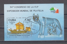 1CUBA :  1985 -   SOUVENIR SHEET - SCOTT #  2809  SAILING