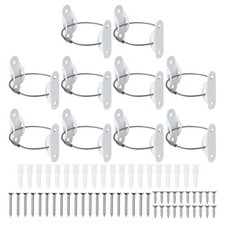8" Furniture Anchors, 10Sets Stainless Steel Wall Anchors for Furniture, White