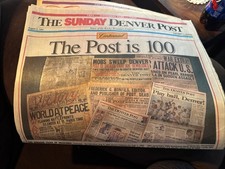 The Denver Post Newspaper August 9, 1992 1892-1992 Centennial Year