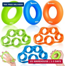 Pnrskter Hand Grip Strengthener, Finger Exerciser, Grip Strength Trainer 6 PCS 