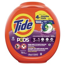 Tide 09166EA 66 oz. Tub Spring Meadow PODS Laundry Detergent New