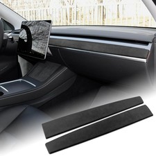 Car Instrument Panel Trim Cover alcantarn Style for Tesla Model 3 Y 2017-2024...