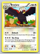 Braviary 93/114 XY - Steam Siege Pokemon Card - NM
