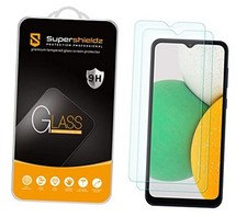  2 Pack Designed for Samsung Galaxy A03s Tempered Glass Screen Protector,