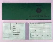 DDR Ausweis - Polizei - Freiwilliger Helfer der Deutschen Volkspolizei