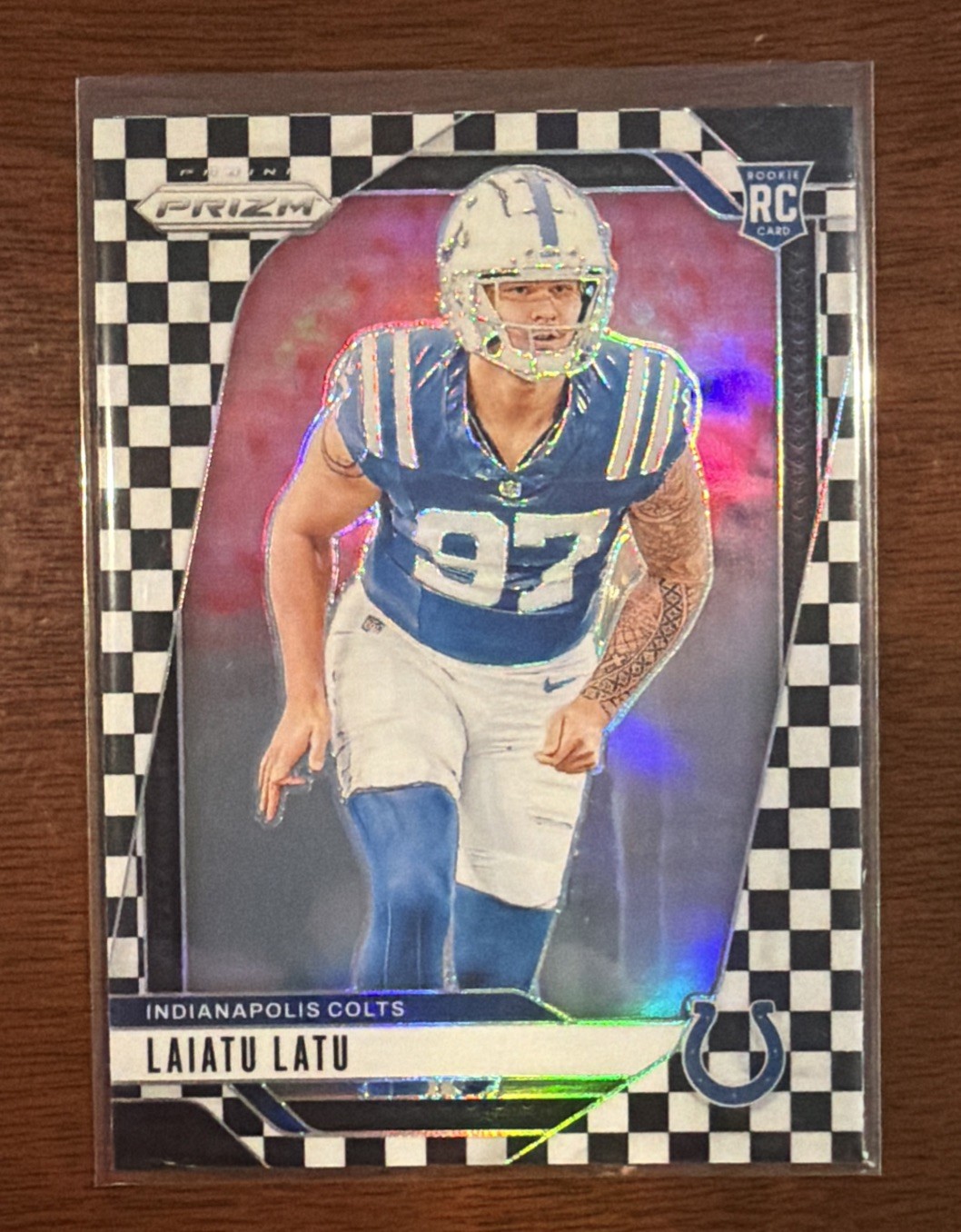 Laiatu Latu Panini Prizm #366 Black & White Checker