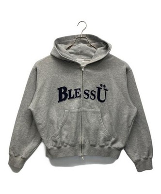 BLESS U Zip-Up Hoodie Mens Sz M Gray Pre-Owned Japan