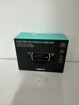 Logitech C922 Pro Stream 1080 Video Streaming, Recording and Video Calling, Blac