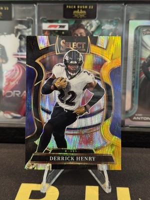 2025 Panini Select Concourse Derrick Henry Black & Gold Shock