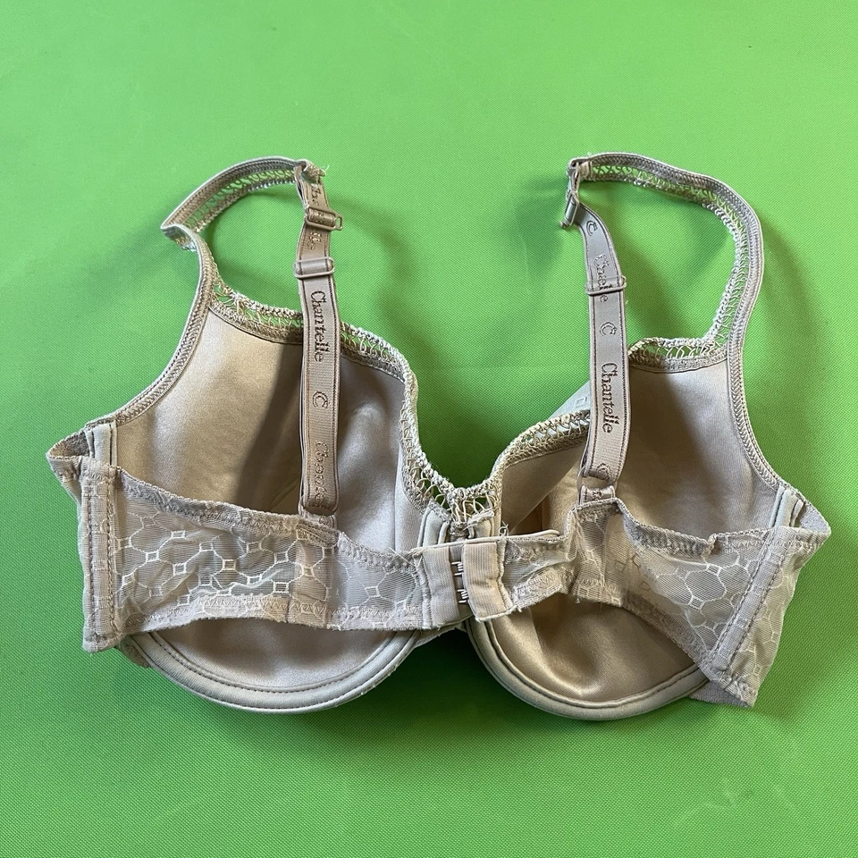 34DD Chantelle Racer back Option Underwire T-Shirt Bra 3581 Tan - Image 2 of 3