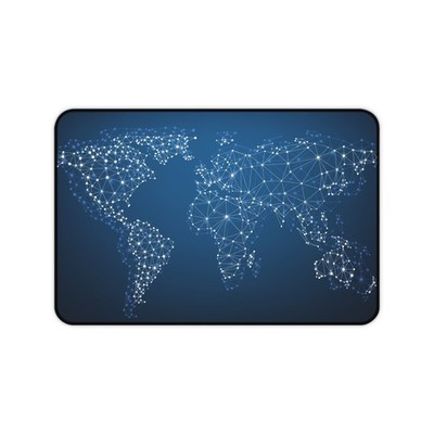 World Map Desk Mat, Custom Desk Pad, Office Decor, Gamer Mat, Gifts for gamer