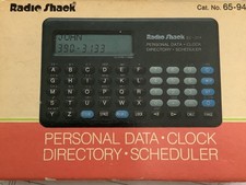 Vintage Personal Data Clock Directory Scheduler 65-941 EC-324 Radio Shack.New 