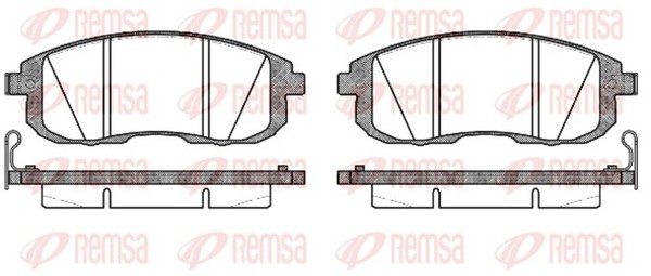 Remsa Bremsbelagsatz Scheibenbremse 0293.14 FüR Cube F15 Nissan Z12 Juke Pulsar-image
