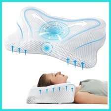 Cervical Neck Pillow for Pain Relief, Ergonomic Memory Foam Pillows for Sleep...