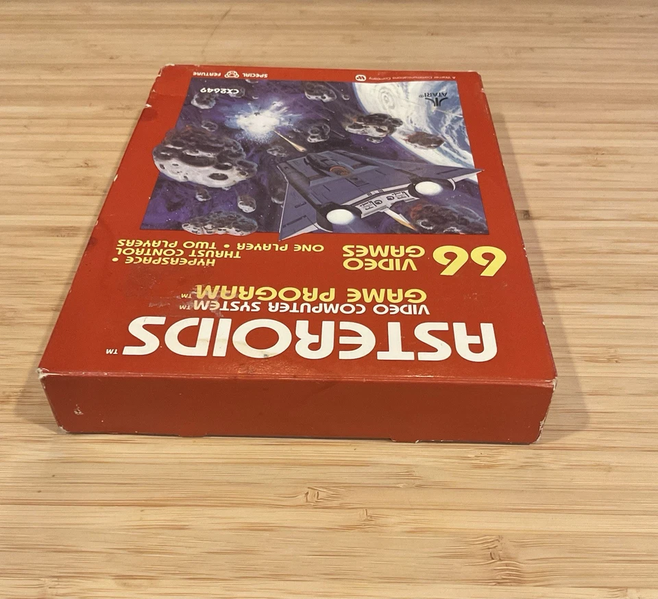 NEW ATARI ASTEROIDS (ATARI 2600, 1981) RED BOX VIDEO GAME- FACTORY SEALED! - Image 4 of 4