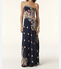 NEW Ba&sh Laxa Maxi Dress Size 1 Small Marine Blue Retails $515 NWT SOLD OUT