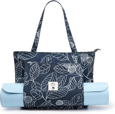 Yoga Bags for Women with Yoga Mats Bags Carrier Carryall Canvas Tote for Pilates