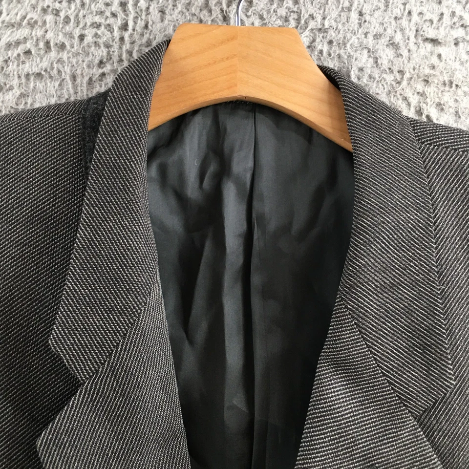 Abrigo Deportivo Giorgio Armani Blazer Para Hombre 44R Gris Lana Espiga De Colección Italia Foto 4 de 4
