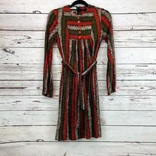 Vintage Jonathan Logan 1960  s House Dress orange and brown