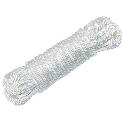 ANNIN FLAGMAKERS 803506 Braided Halyard,3/8 In.Dia,White 5JFC6