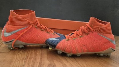 Nike Hypervenom Phantom 3 DF SG ACC JR, Stollen für Rasen, Gr. 38, Orange/Blau