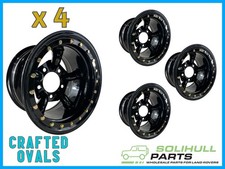 Black Challenge 5 Spoke Wheels for Land Rover Defender 16 x 10J (ET-32) x 4