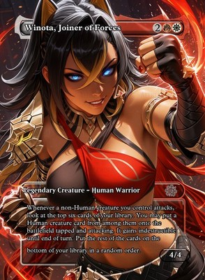Winota Joiner of Forces Dehya Genshin Impact - MTG Anime Playtest Custom Art