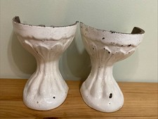 ANTIQUE  SET OF 2 CAST IRON TUB CLAW FOOT BATHTUB LEGS FEET