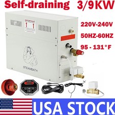 9KW Sauna Steam Generator Steam Shower Bath Home Spa W/ ST-135M Controller New