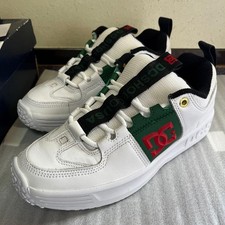 Dc Shoes Lynx Og Color White Green WGN ADYS100425 Sneaker with Box Men Us8.5