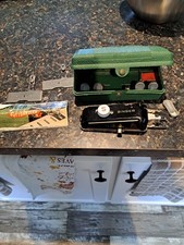Vintage Singer Buttonholer 160506 With Templates And Green Case Made In USA