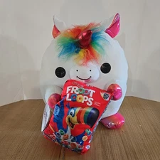 Snackles Froot Loops Richard Unicorn  14” Zuru Soft Plush Rainbow Fruit New