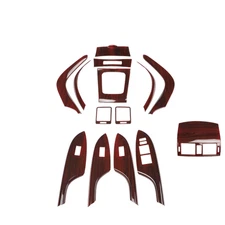 14PCS Wood Grain Style Interior Kit Cover Trim Set For Toyota Corolla 2007-2013