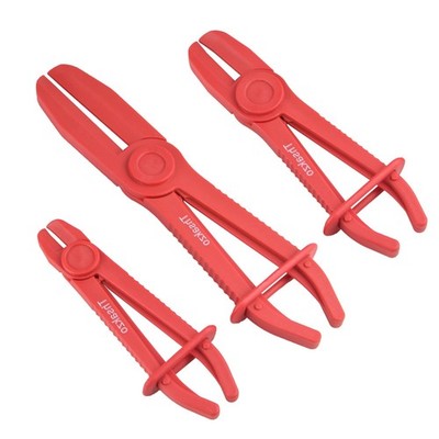 3-Piece Plastic Hose Pinch Off Pliers, Clamp Pliers Straight, Rot 