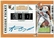 2019 Panini Contenders Draft Picks College Ticket Auto AUSTIN BRYANT #196 Lions
