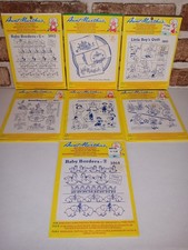 lot of 7 Aunt Martha's Hot Iron Transfers Embroidery Quilting Craft needlework