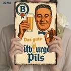 Bitburger Pils German Brewery Tin Metal Signs Home Décor 8x12 Vintage Retro Beer