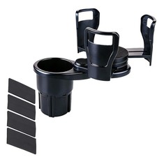 Dual Car Cup Holder Expander with 2.59" Base, 2-in-1 Universal Cup Holder Ext