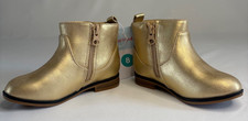 Cat and Jack Little girls gold zip up boots - SIZE 8 Other sizes avail
