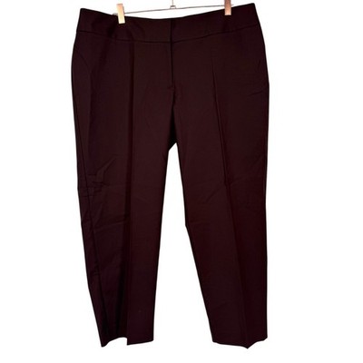 NWT Chico's Malina Ankle Pants Chocolate Brown Modern Fit Size XL (Chicos 3.5)