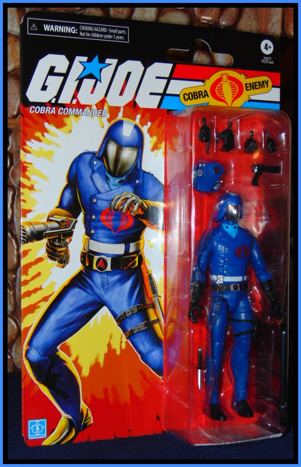 GI JOE CLASSIFIED RETRO SERIES COBRA COMMANDER + 2 COBRA TROOPERS LOT HASBRO MOC - Image 3 of 4