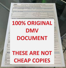 100 Original DMV REG 262 Form Pack Of 55 Vehicle Transfer and Reassignment Form