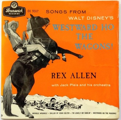 Rex Allen - Westward Ho The Wagons! - Used Vinyl Record 7 - Y5826z