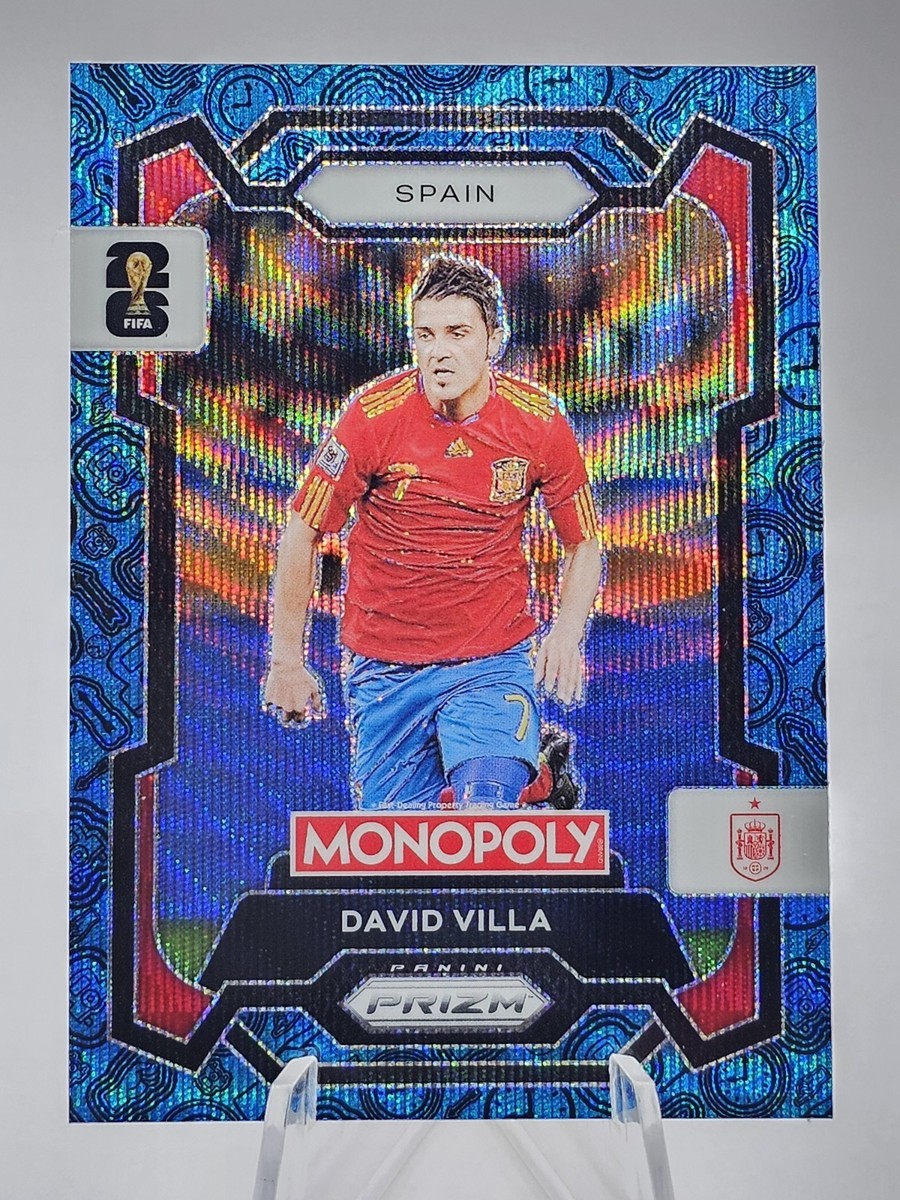 2026 Panini Prizm Monopoly FIFA World Cup David Villa #44 Blue