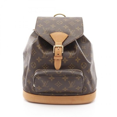 LOUIS VUITTON Montsouris MM Backpack  Monogram Canvas Brown M51136