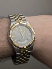Vintage Men's Watch Seiko H801 7028 Analog Digital Two Tone Parts/Repair Read D