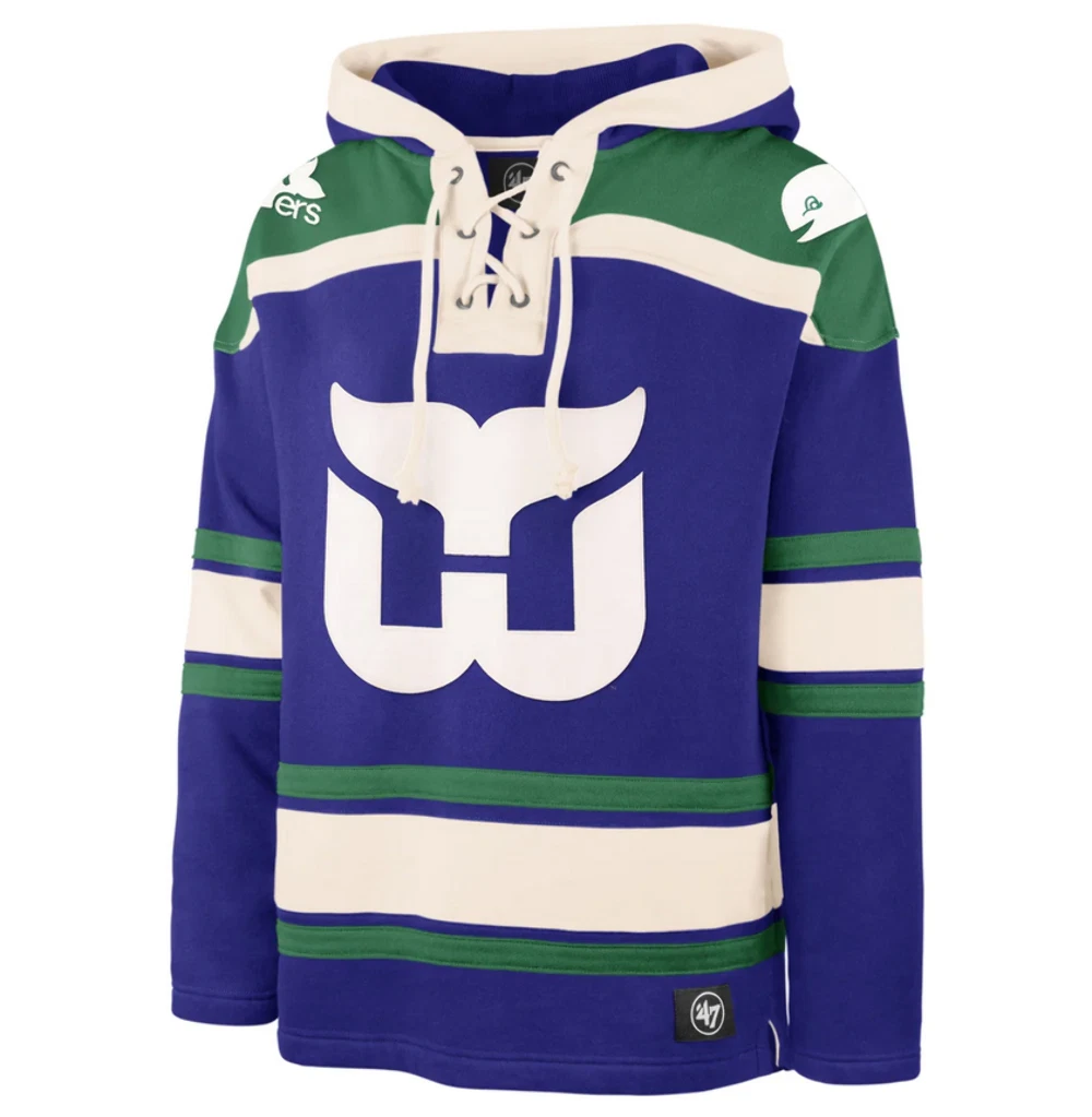 Hartford Whalers '47 Hockey Lacer Hoodie