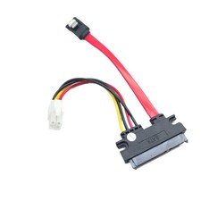 7 15 22P To SATA 4P Power Data Cable for HTPC HIN MINI ITX Hard Disk Copier 10cm